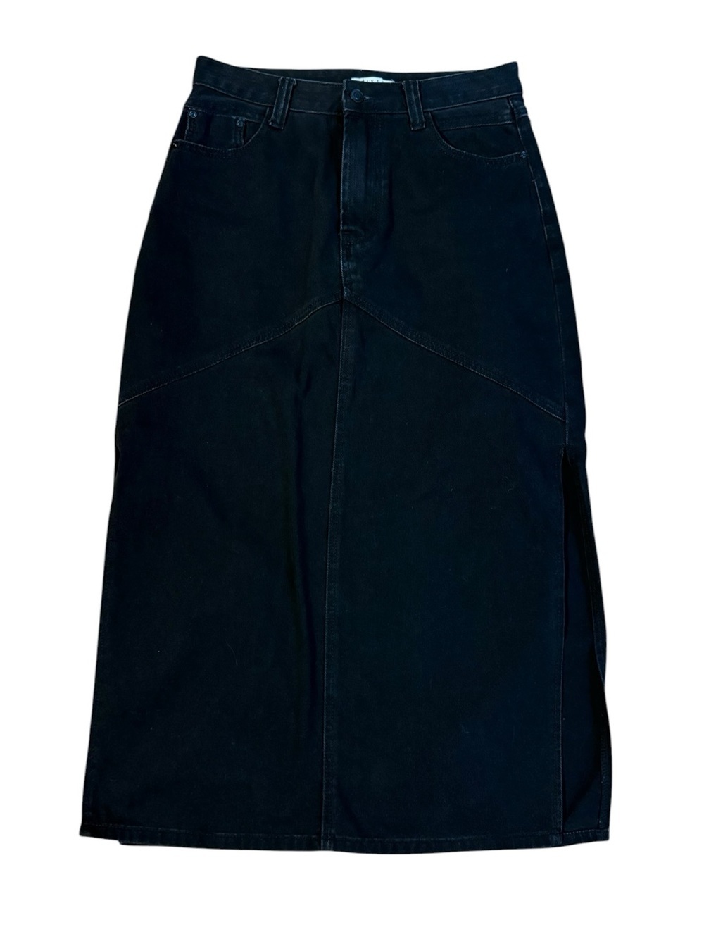 DISSH Midi Black Denim Skirt Size 12